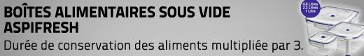 Boîtes de conservation sous vide Aspifresh